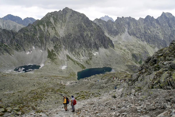 Bergbeklimmers in Slowakije — Stockfoto