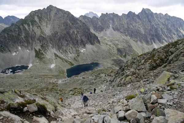 Альпіністи в Словаччині — стокове фото