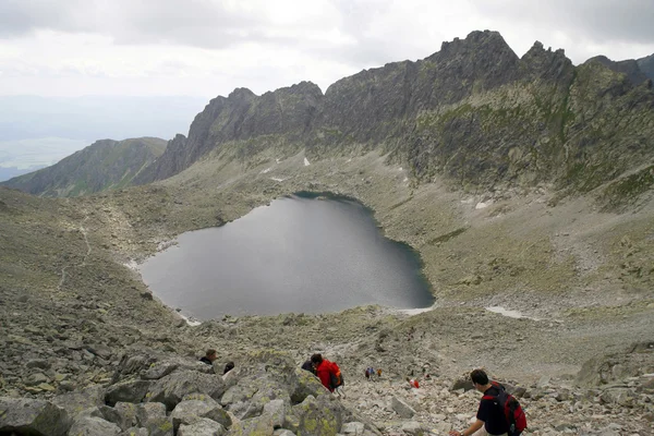 Bergsteiger in der Slowakei — Stockfoto
