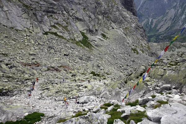 Alpinisti in Slovacchia — Foto Stock