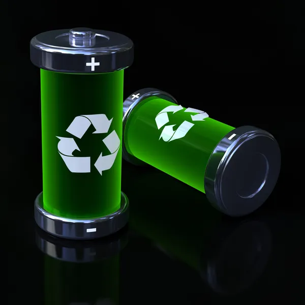Baterías ecológicas — Stok fotoğraf
