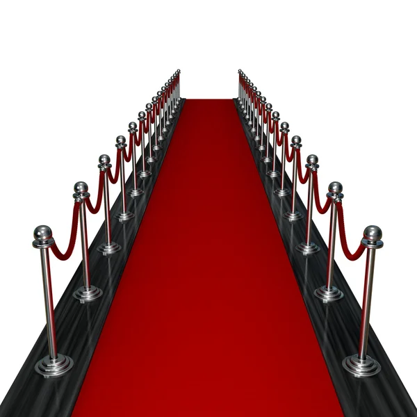 Red carpet entrance — Stock Photo, Image