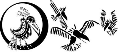 Raven and Clan clipart