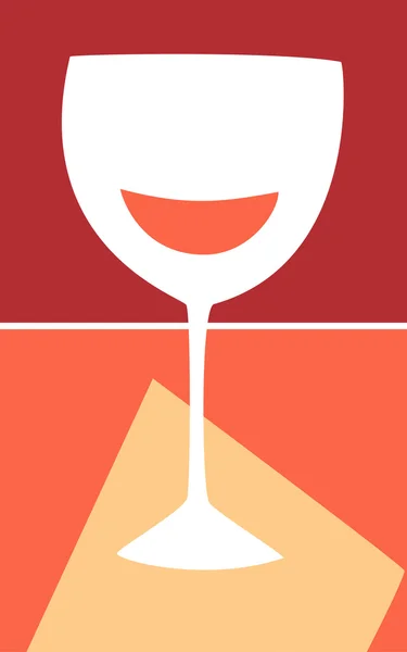 Wine Glass — Stock Vector