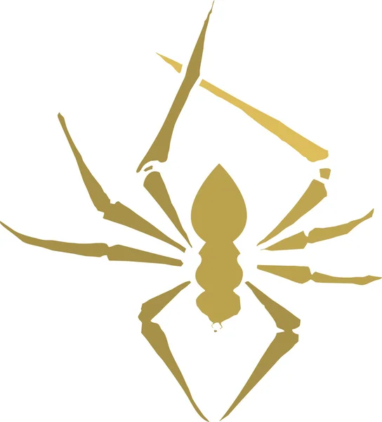 Sylwetka pająk — Wektor stockowy