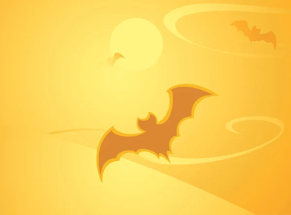 Fondo murciélago de Halloween — Vector de stock