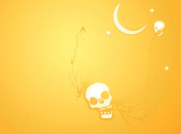 Halloween Skull Background — Stock Vector
