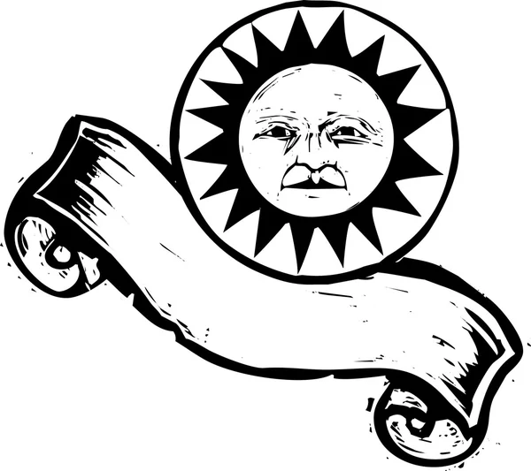 Banner do sol # 2 — Vetor de Stock