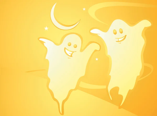 Halloween fantasma fundo —  Vetores de Stock