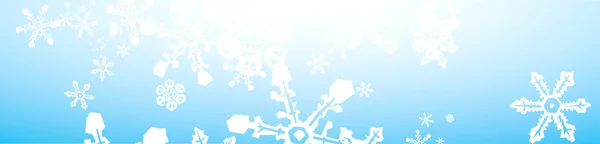 Bannière de tempête de neige — Image vectorielle