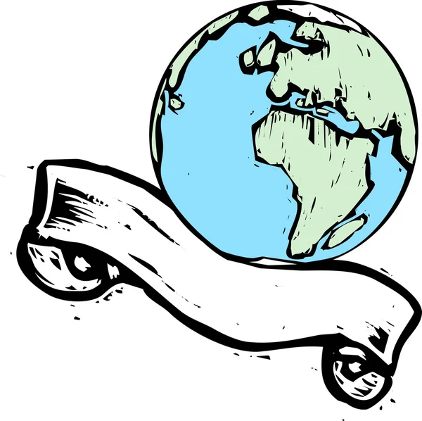 Bannière de Terre # 2 — Image vectorielle