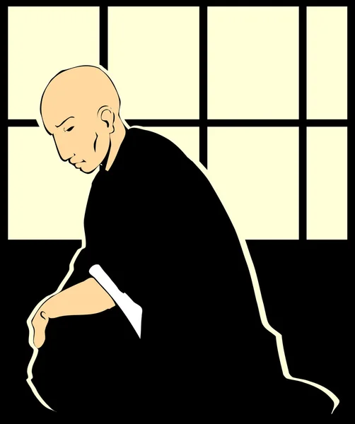 Shinto Priest — Stock Vector