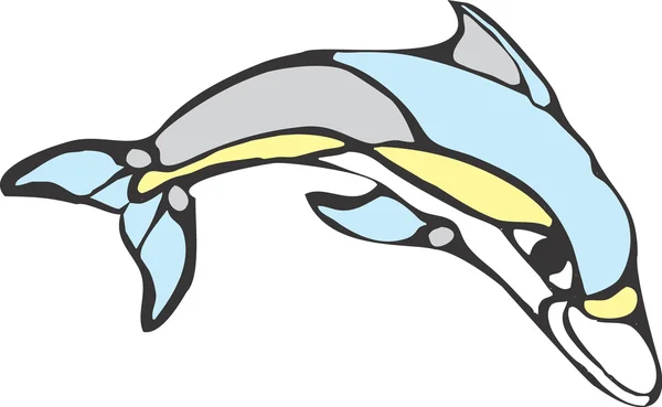 Společný delfín — Stockový vektor