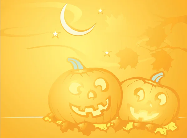 Halloween Pumpkin Background — Stock Vector