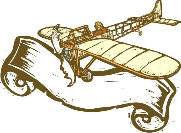 Banner de aviación — Archivo Imágenes Vectoriales