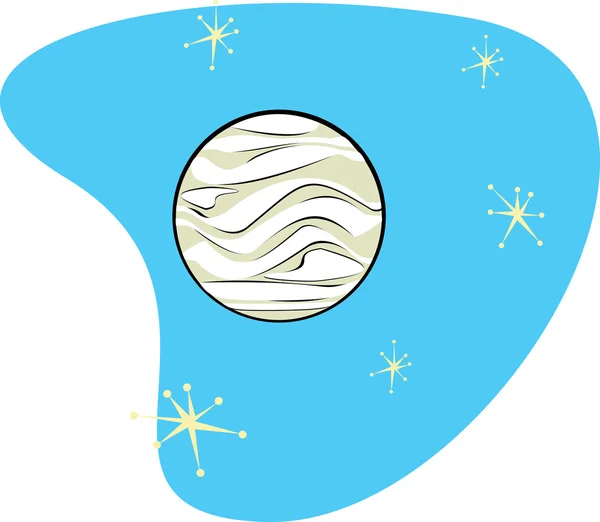Ретро планети Венера — стоковий вектор