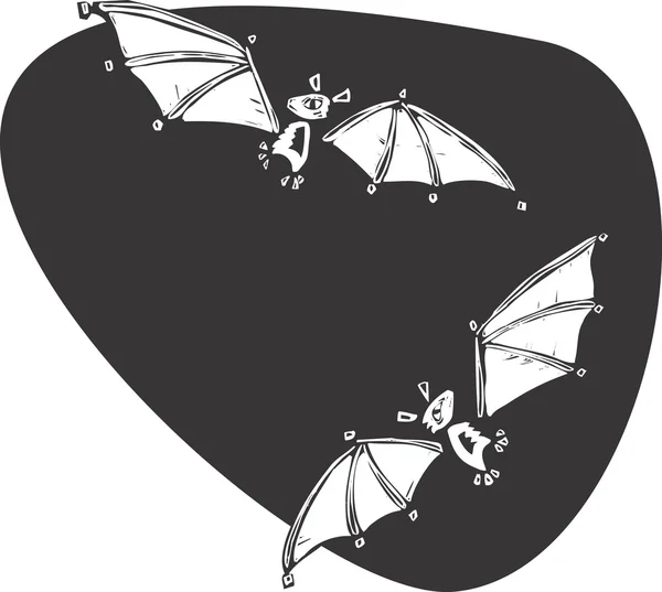 Δύο νυχτερίδες — Διανυσματικό Αρχείο