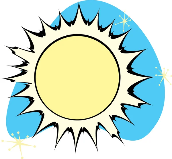 Retro słońce — Wektor stockowy