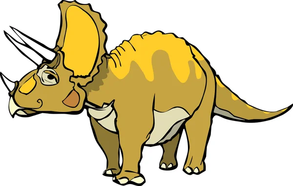 Triceratopo — Vettoriale Stock
