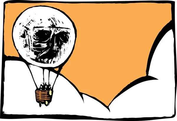 Skull Balloon — Stock Vector