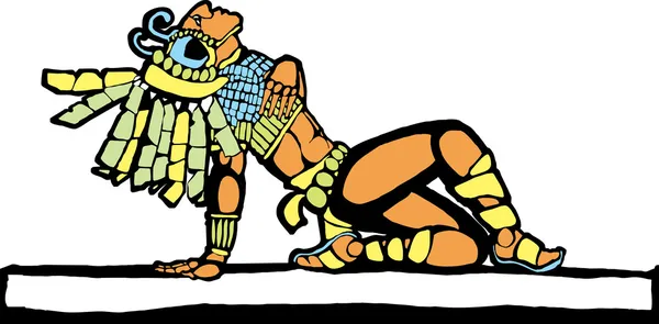 Mayan Warrior #5 — Stock Vector