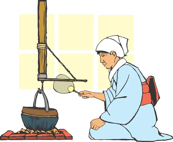 Традиційної японської вогнища — стоковий вектор