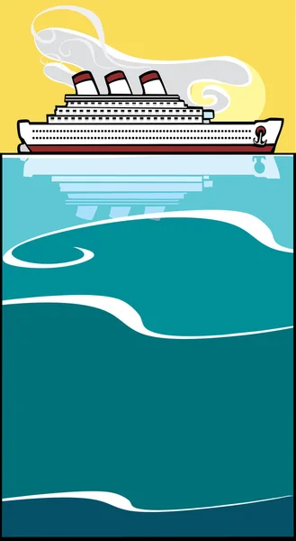 Oceanångare #2 — Stock vektor