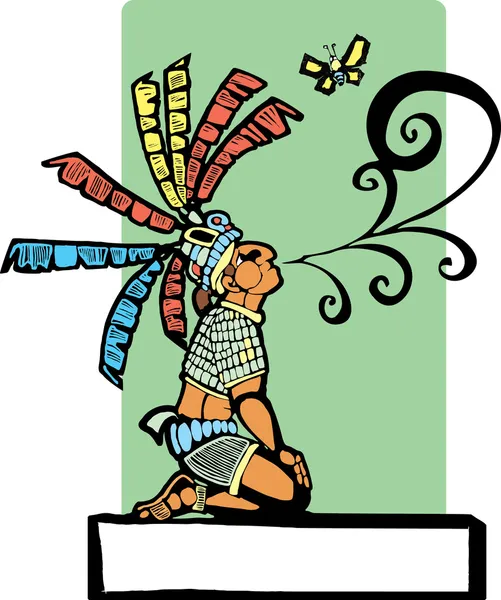 Mayan Storyteller — Stock Vector