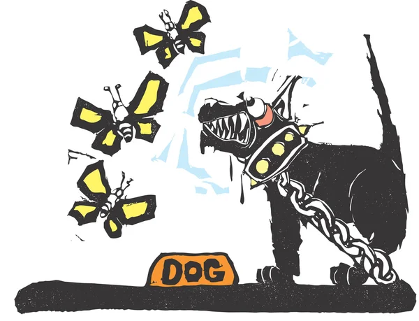 Pies danie — Wektor stockowy