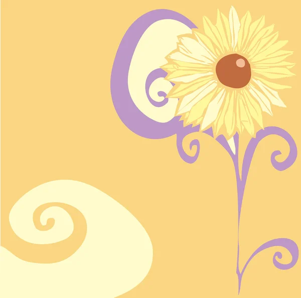 Fleur psychédélique — Image vectorielle