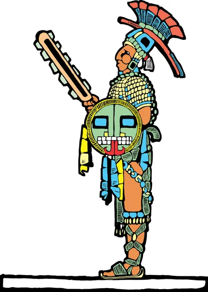 Guerrier Maya # 1 — Image vectorielle
