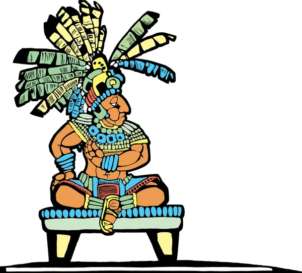 Maya-König Nr. 2 — Stockvektor