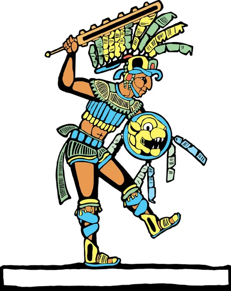 Mayan Warrior #2 — Stock Vector