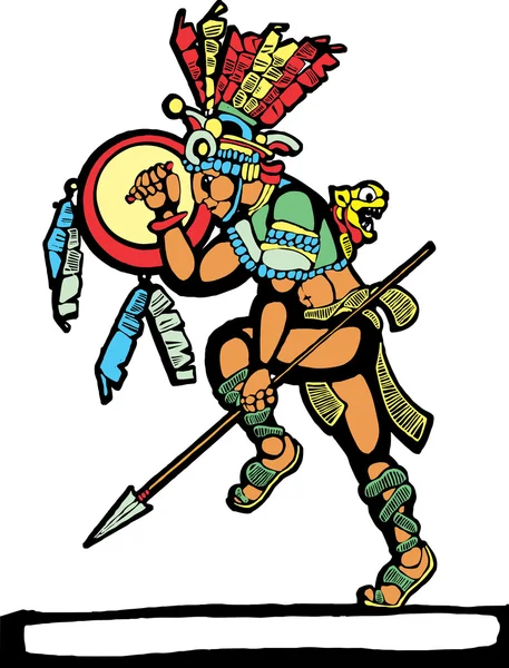Maya Warrior #3 — Stockvector