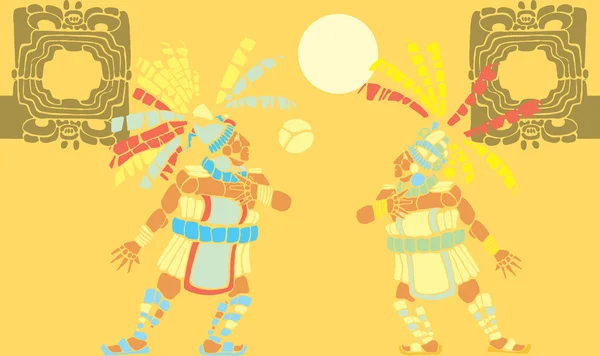 Mayan Ballgame # 2 — Vettoriale Stock