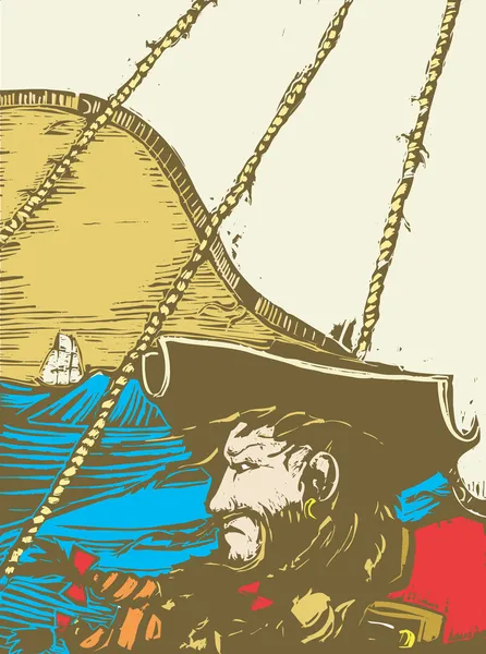 布莱克比尔德海盗 — 图库矢量图片