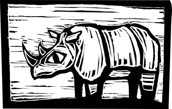 Rinoceronte africano — Vettoriale Stock