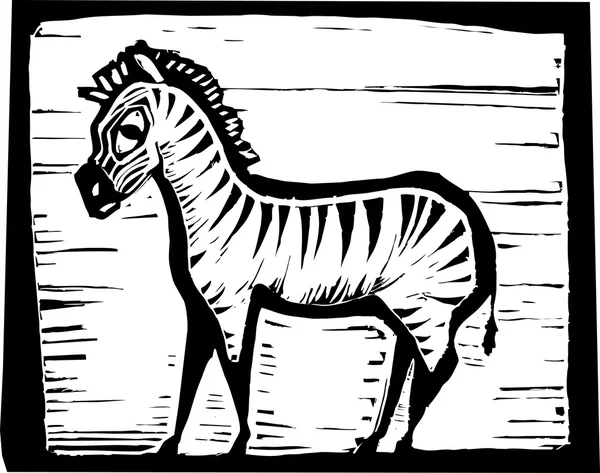 Afrikanisches Zebra — Stockvektor