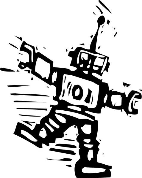 Dansande roboten — Stock vektor