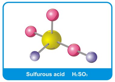 Kükürtlü asit molekülünün