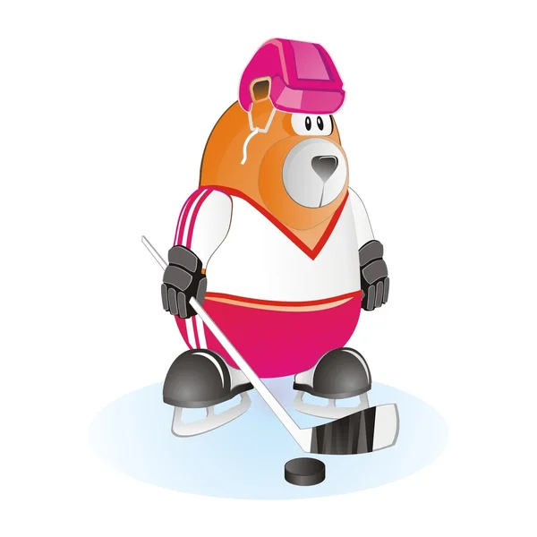 Медвежий хоккей — стоковый вектор