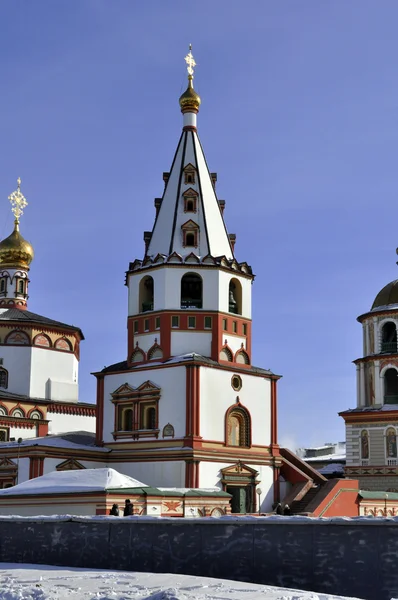 Golden russian church — Stock Photo, Image