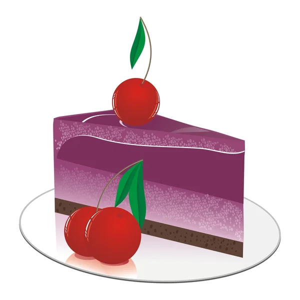 Small fruit cake — Stock Vector