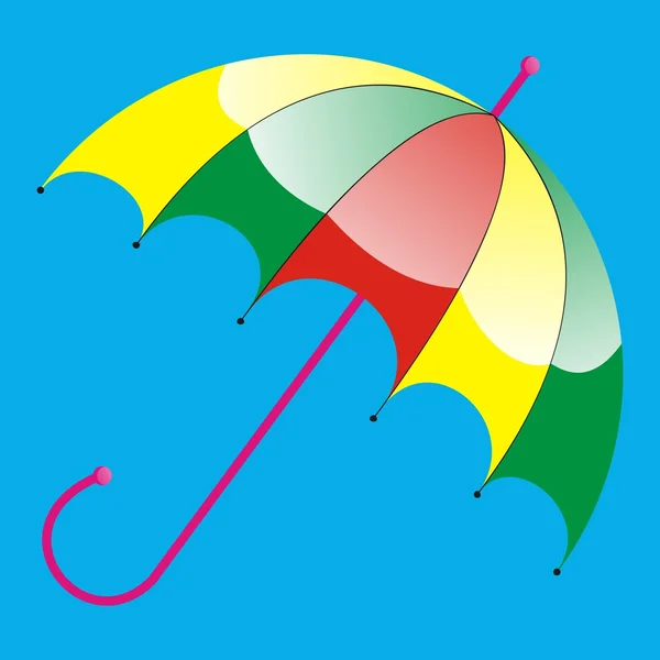 Childrens parasol — Stock Vector