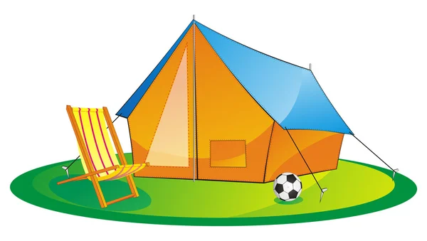 Tente camping — Image vectorielle