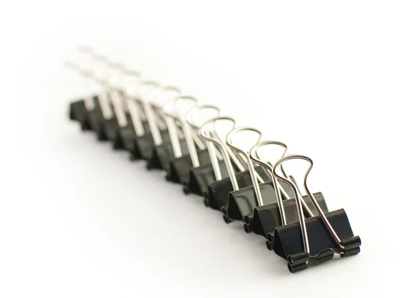Many binder clips — Stock Photo, Image