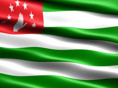 Flag of Abkhazia clipart