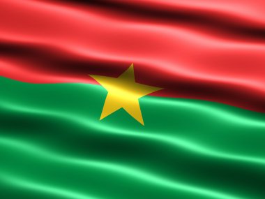 Flag of Burkina Faso clipart