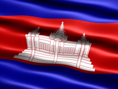 Flag of Cambodia clipart