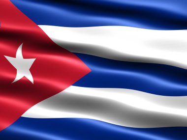 Flag of the Republic of Cuba clipart